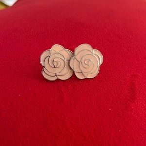 Vintage pink flower earring!🌸